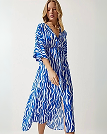 Yazlık Elbise Yırtmaçlı