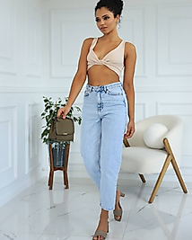 Kadın Kot Pantolon Yüksek Bel