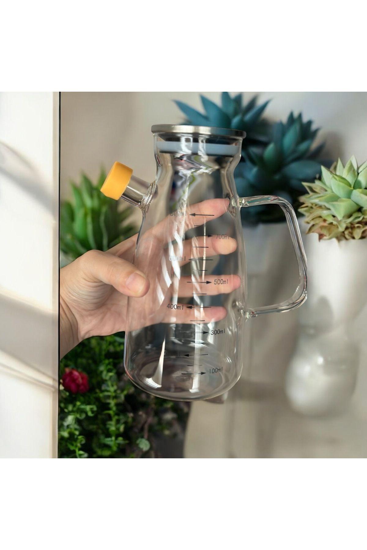 Cam Yağdanlık Metal Kapak